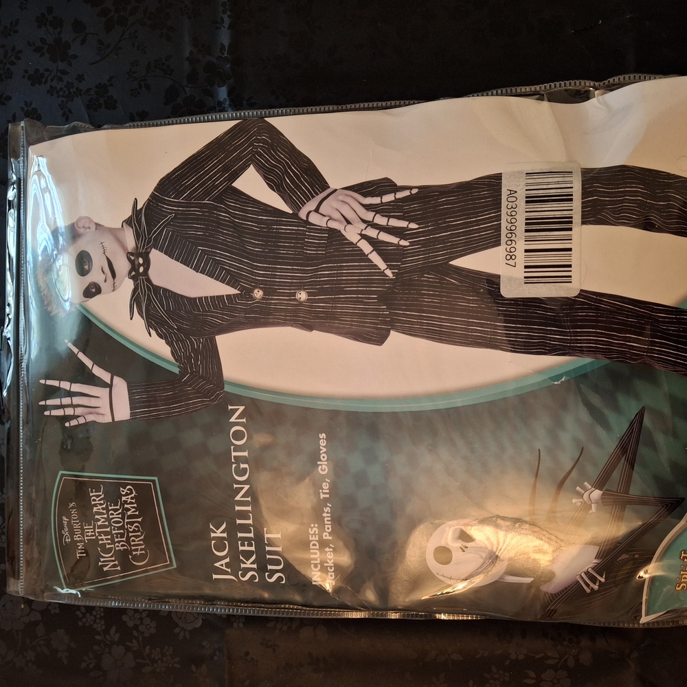Disney Jack Skellington Suit - Black and White